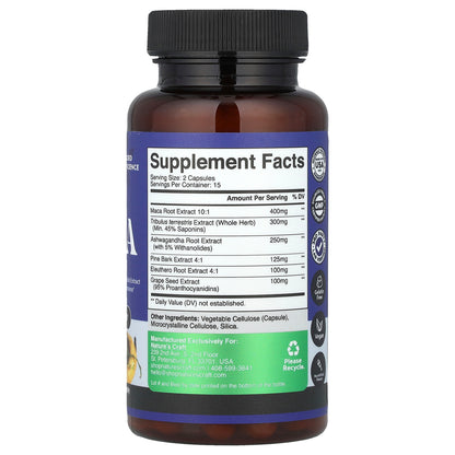 Nature's Craft, Men's Wellness, Maca Root Complex, 30 Capsules