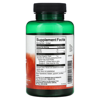 Swanson, Avocado Oil, 1,000 mg, 60 Softgels