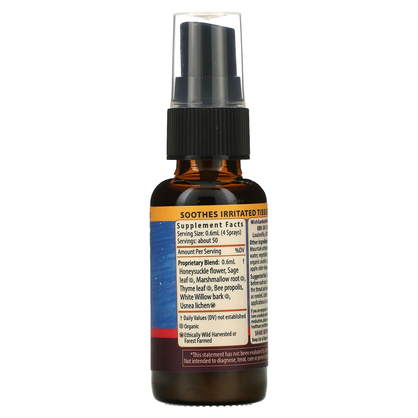 WishGarden Herbs, Kick-Ass™ Throat Spray, 1 fl oz (30 ml)