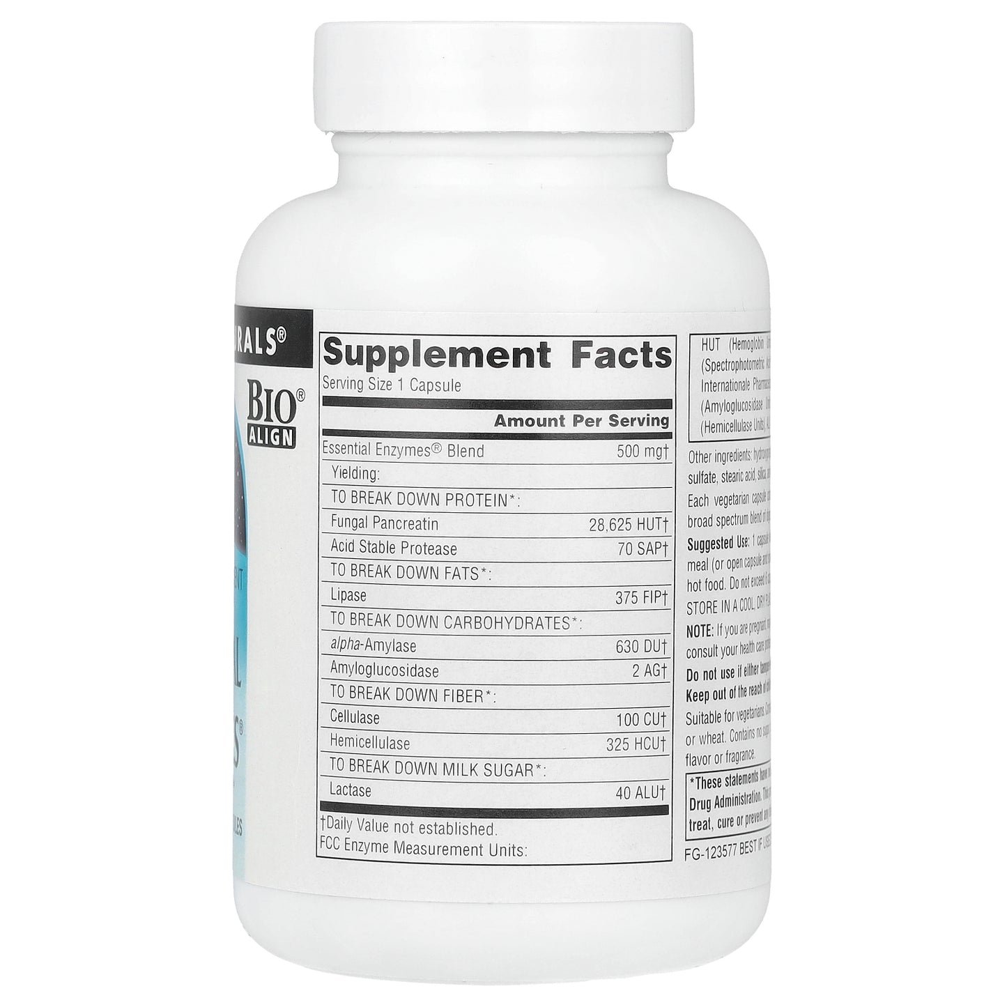 Source Naturals, Daily Essential Enzymes®, 500 mg, 120 Vegetarian Capsules