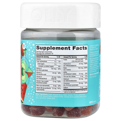 OLLY, Teen Girl Multi Gummies, Berry Melon Besties, 100 Gummies