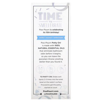 Poo-Pourri, Before-You-Go® Toilet Sprays, Potty On!, 2 fl oz (59 ml)