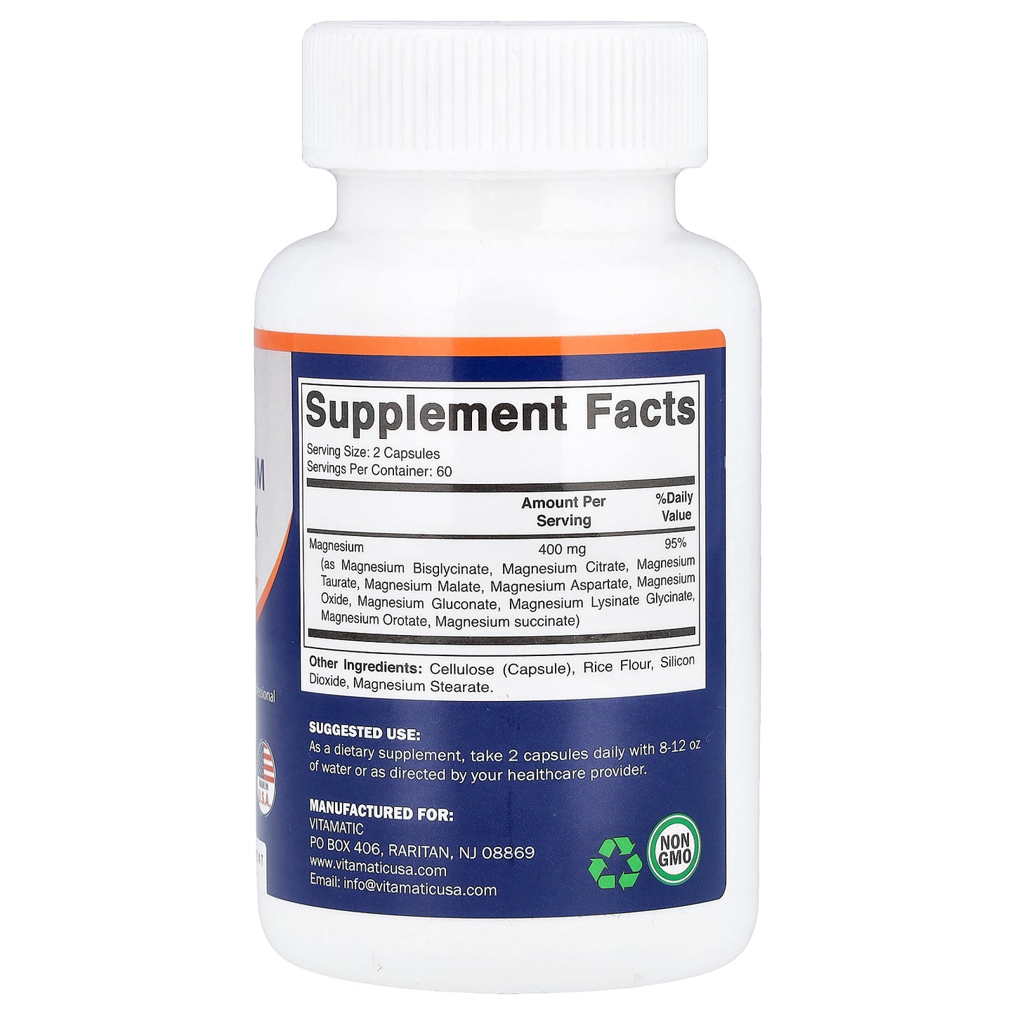 Vitamatic, Magnesium Complex, 120 Capsules