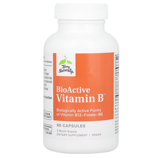 Terry Naturally, BioActive Vitamin B, 60 Capsules