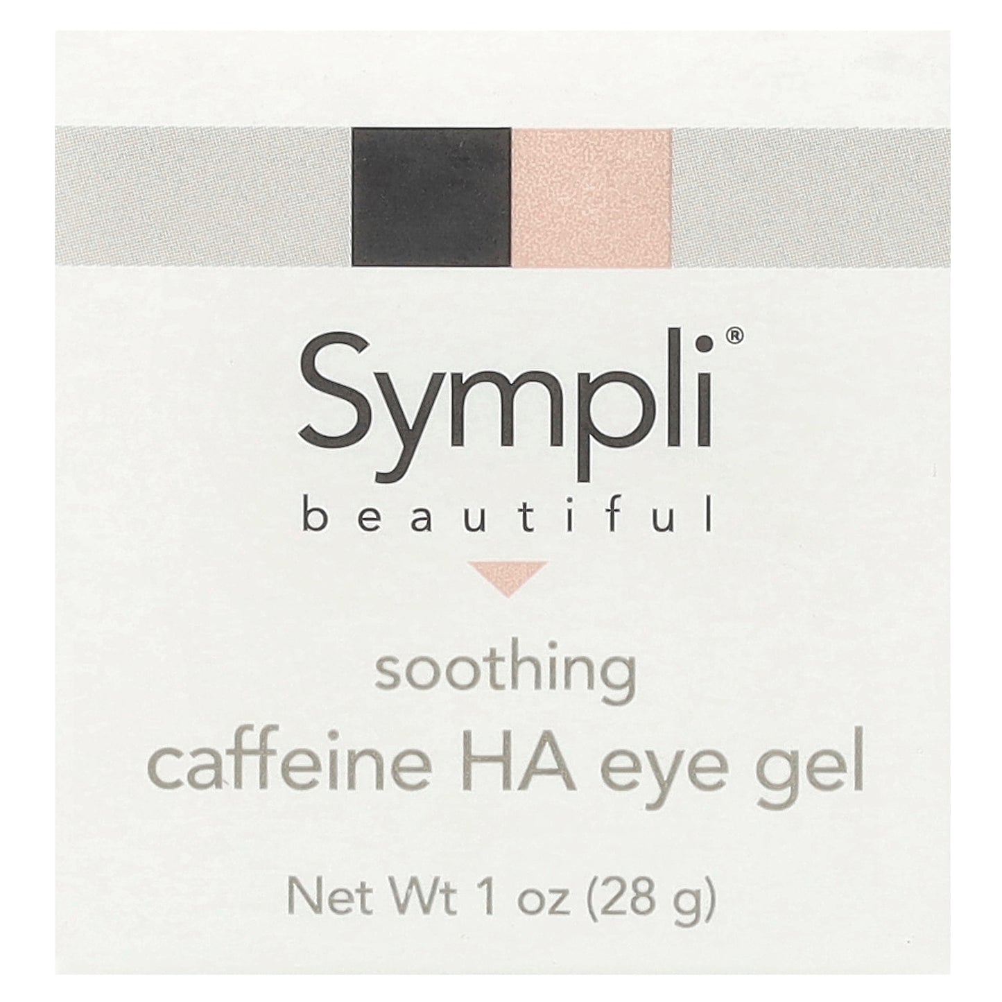 Sympli Beautiful, Soothing Caffeine Hyaluronic Acid Eye Gel, 1 oz (28 g)