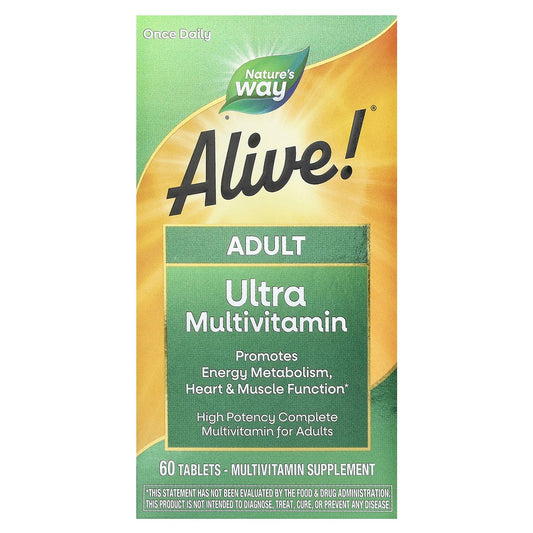 Nature's Way, Alive!® Adult Ultra Multivitamin, 60 Tablets