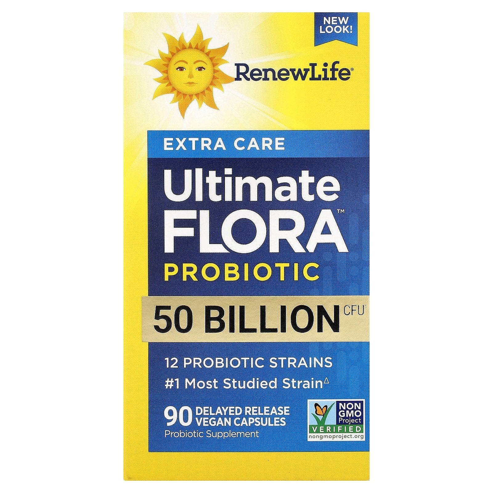 Renew Life, Ultimate Flora™ Probiotic, Extra Care, 90 Delayed Release Vegan Capsules