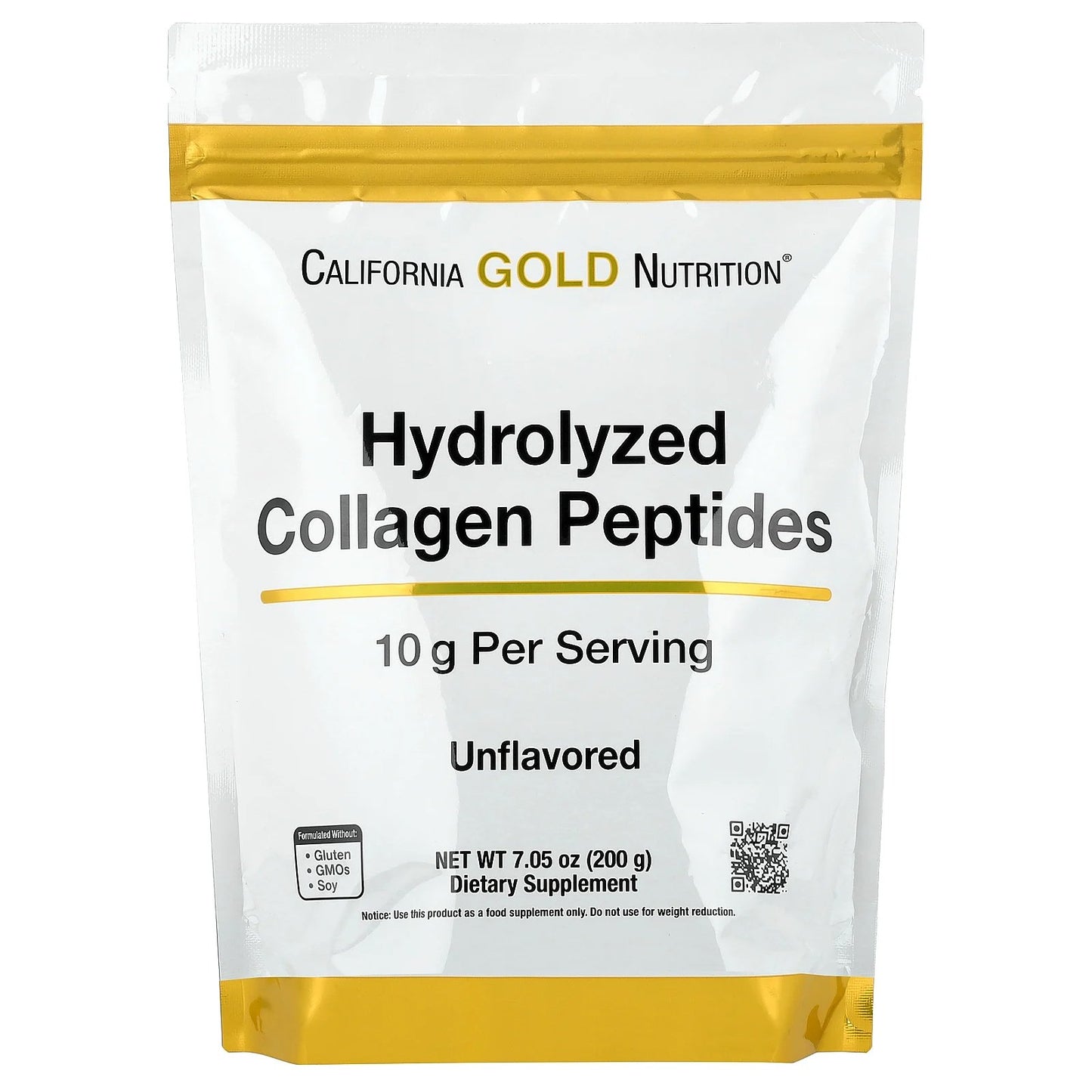 California Gold Nutrition, Hydrolyzed Collagen Peptides, Type I & III, Unflavored, 7.05 oz (200 g)