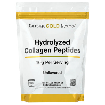 California Gold Nutrition, Hydrolyzed Collagen Peptides, Type I & III, Unflavored, 7.05 oz (200 g)
