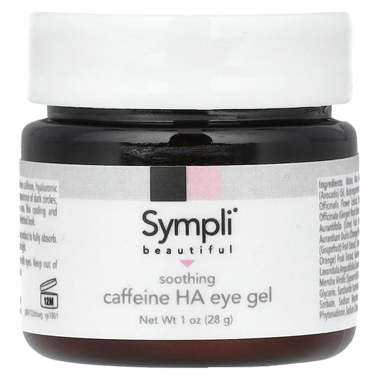 Sympli Beautiful, Soothing Caffeine Hyaluronic Acid Eye Gel, 1 oz (28 g)