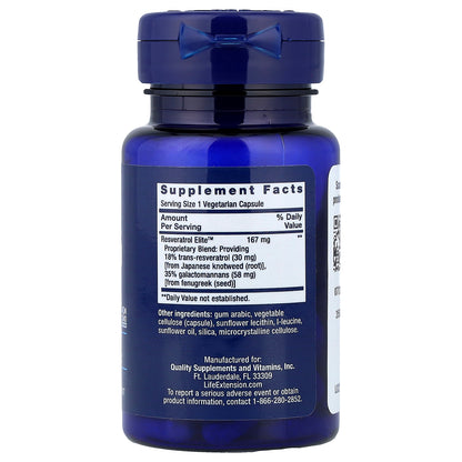 Life Extension, Resveratrol Elite™, 30 Vegetarian Capsules