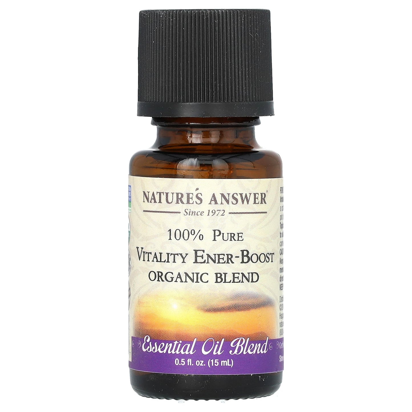 Nature's Answer, 100% Pure Organic Essential Oil Blend, Vitality Ener-Boost, 0.5 fl oz (15 ml)