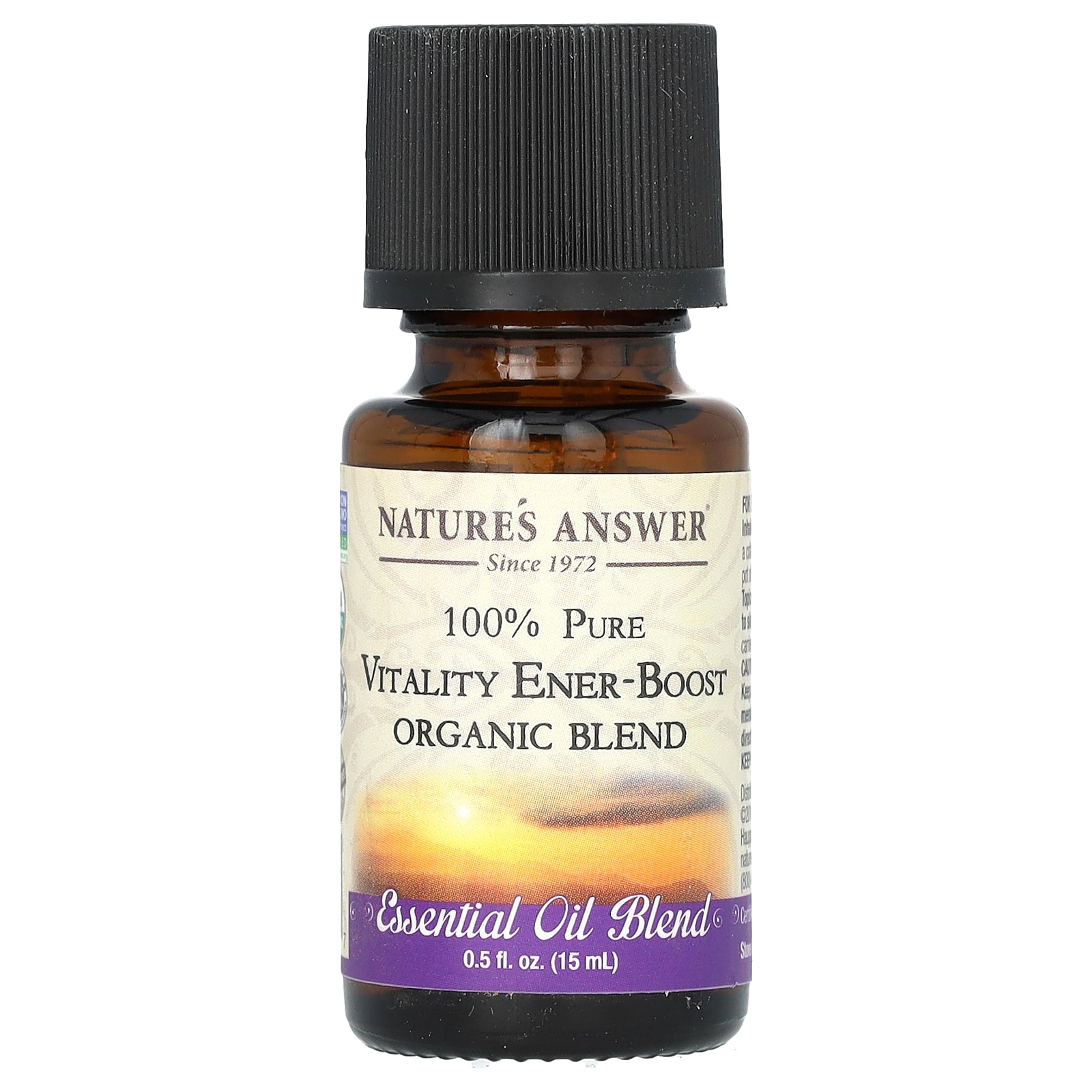 Nature's Answer, 100% Pure Organic Essential Oil Blend, Vitality Ener-Boost, 0.5 fl oz (15 ml)