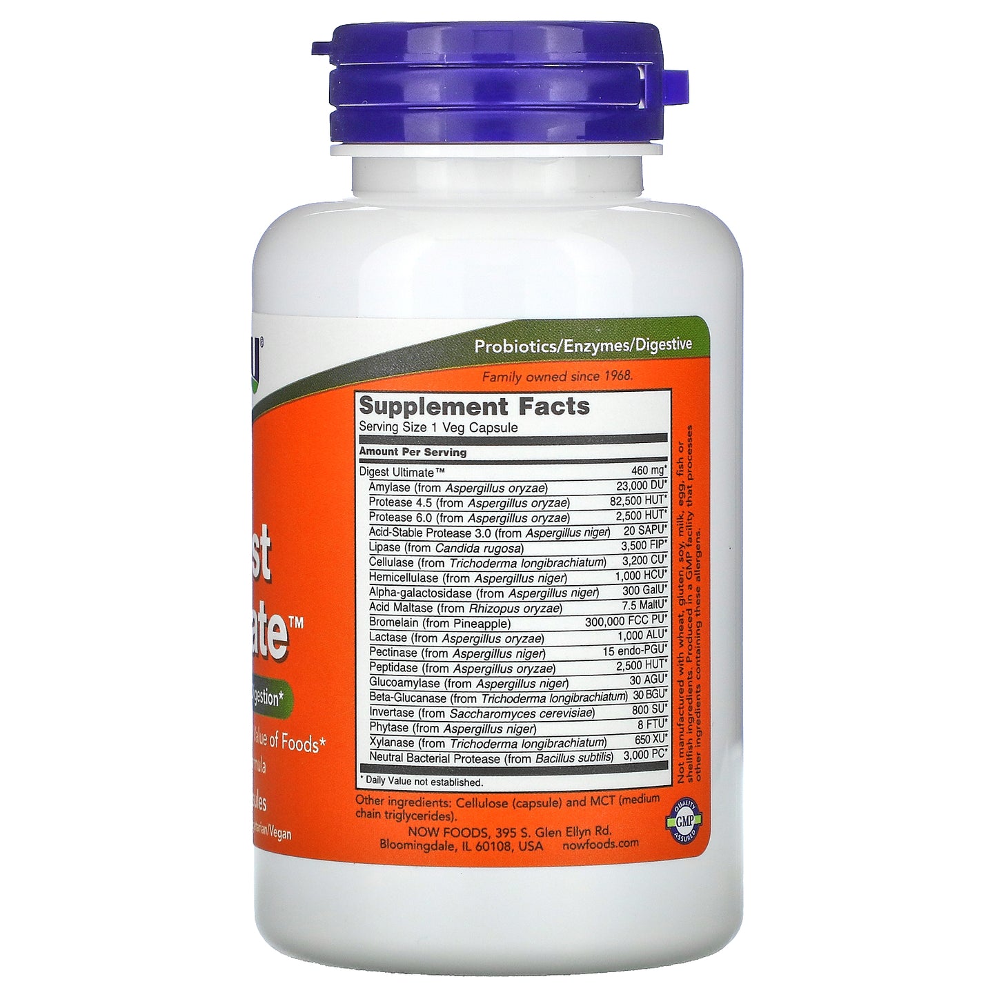 NOW Foods, Digest Ultimate, 120 Veg Capsules