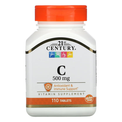 21st Century, Vitamin C, 500 mg, 110 Tablets