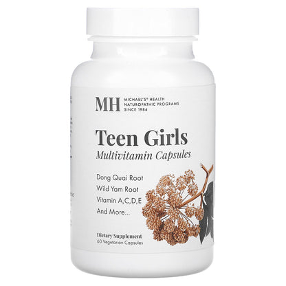 Michael's Naturopathic, Teen Girls Multivitamin, 60  Vegetarian Capsules