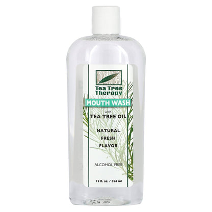 Tea Tree Therapy, Tea Tree Oil Mouthwash, Natural Fresh Flavor, 12 fl oz (354 ml)