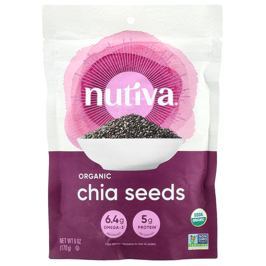 Nutiva, Organic Chia Seeds, 6 oz (170 g)