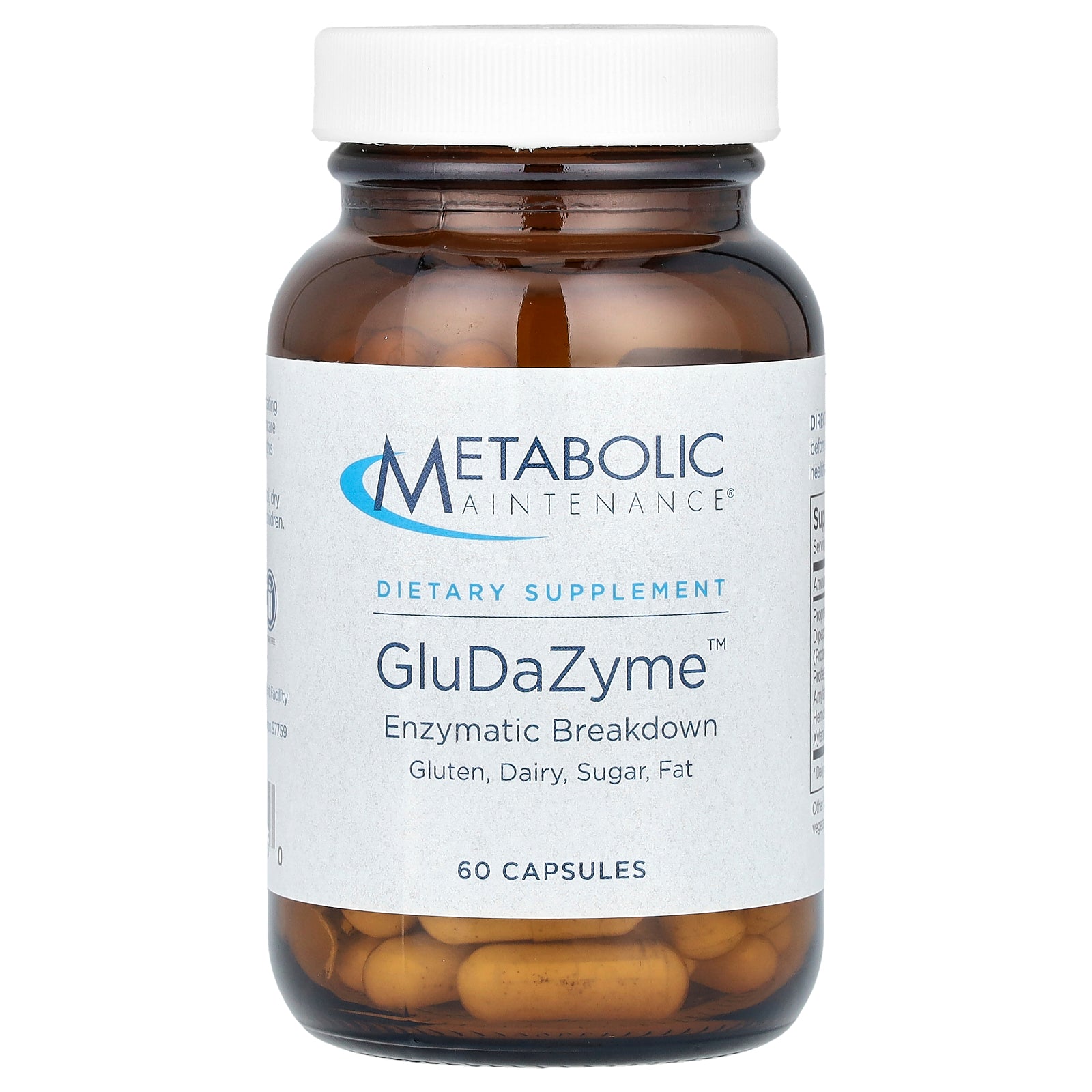 Metabolic Maintenance, GluDaZyme, 60 Capsules