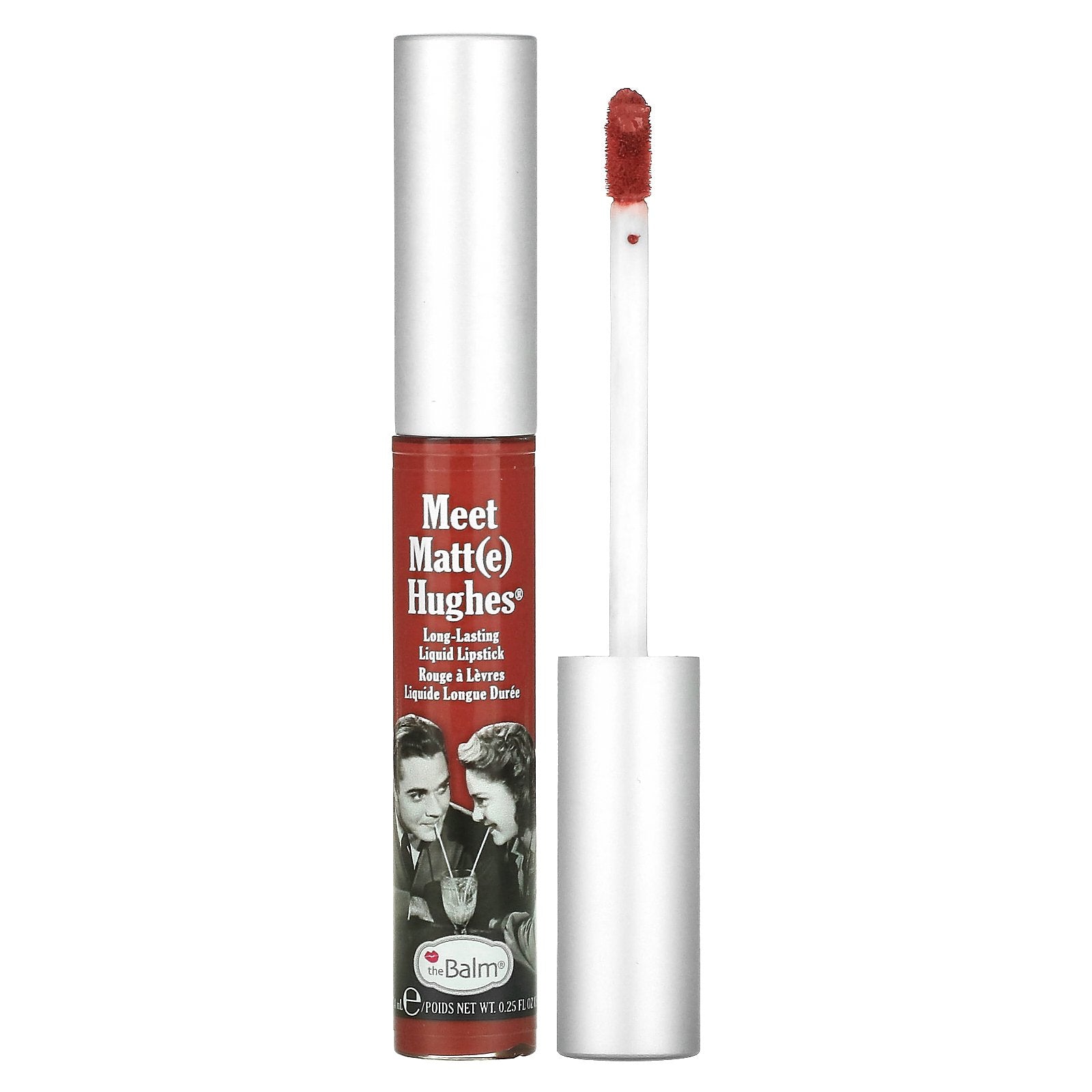 theBalm Cosmetics, Meet Matt(e) Hughes, Long-Lasting Liquid Lipstick, Charming, 0.25 fl oz (7.4 ml)