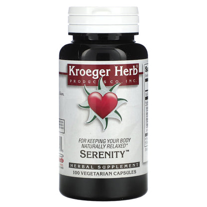 Kroeger Herb Co, Serenity, 100 Vegetarian Capsules