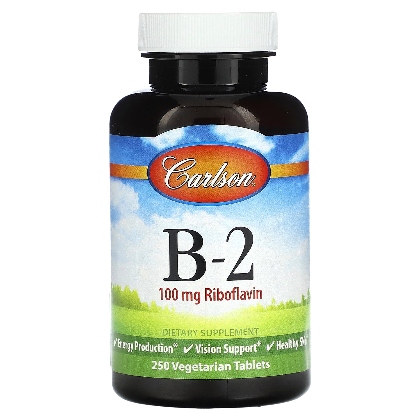 Carlson, Vitamin B-2, 100 mg, 250 Vegetarian Tablets