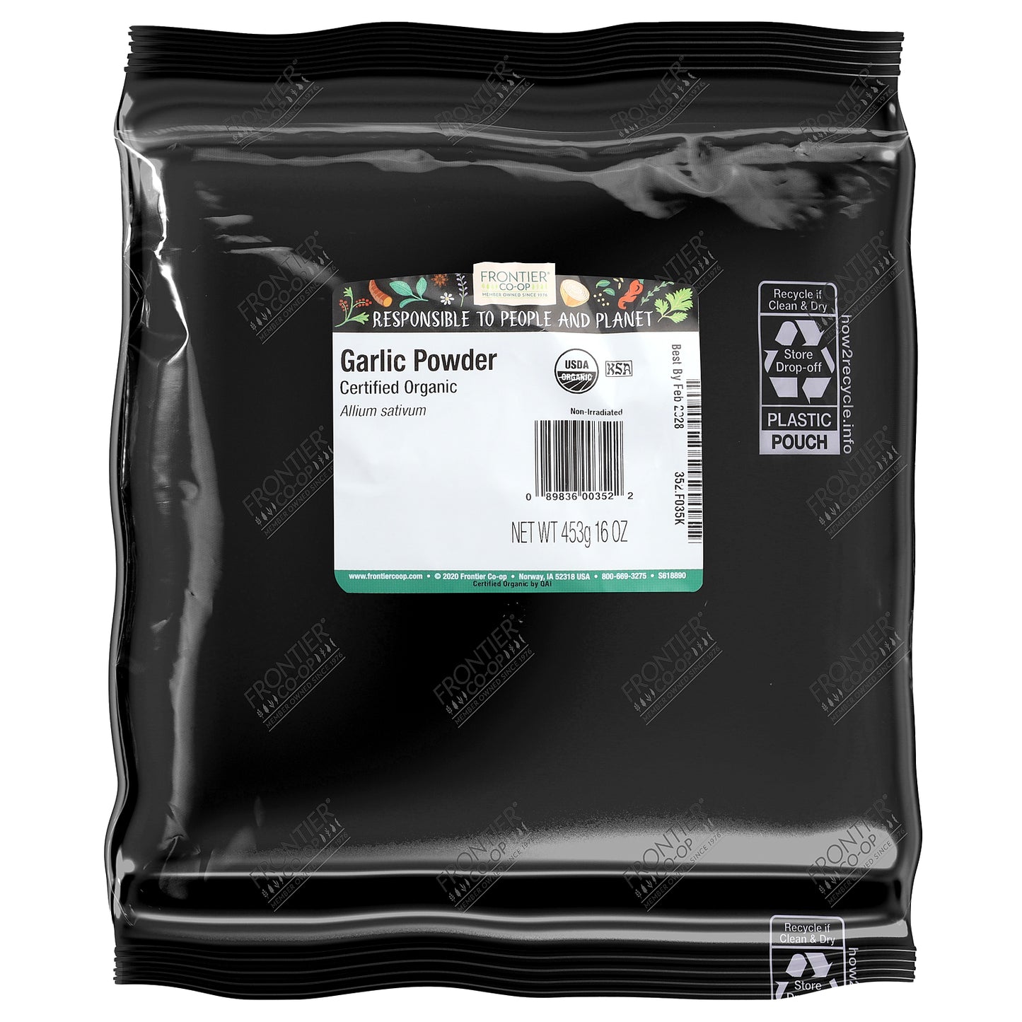 Frontier Co-op, Organic Garlic Powder, 16 oz (453 g)
