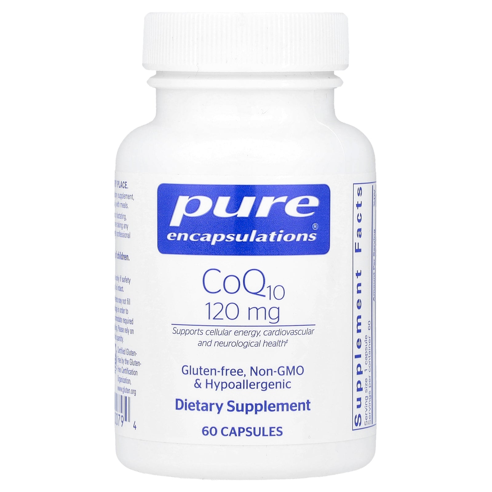 Pure Encapsulations, CoQ10, 120 mg, 60 Capsules