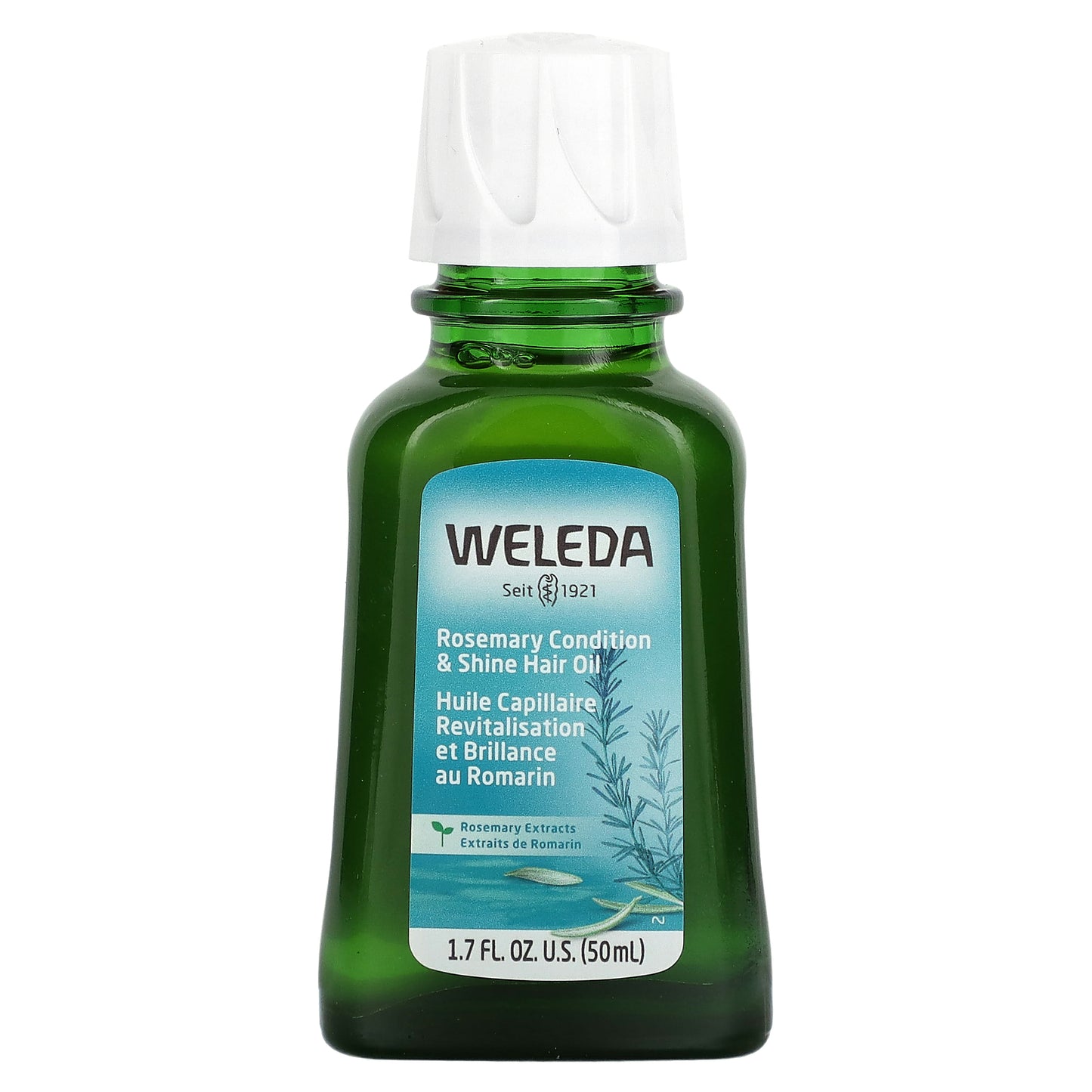 Weleda, Condition & Shine Hair Oil, Rosemary Extracts, 1.7 fl oz (50 ml)