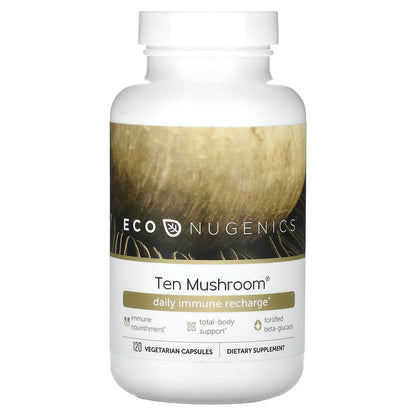 Econugenics, Ten Mushroom, 120 Vegetarian Capsules