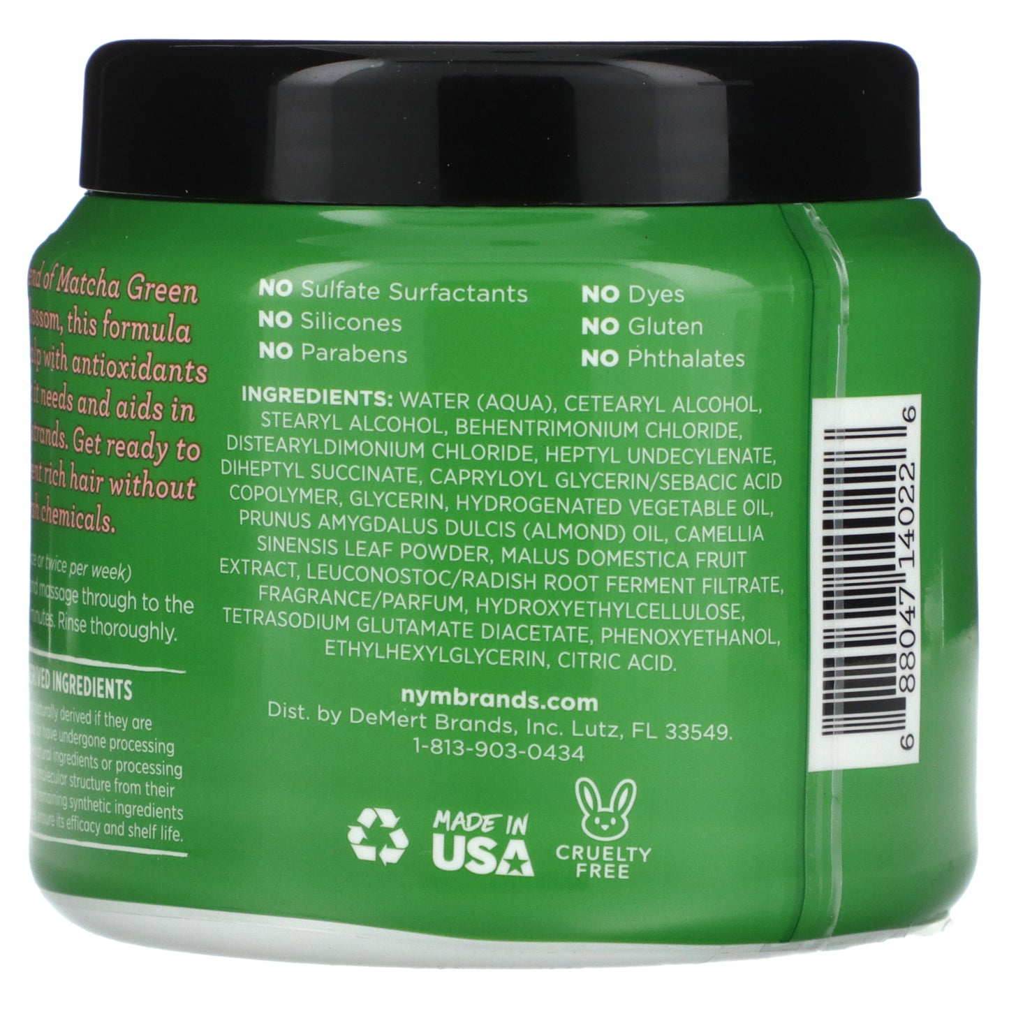 Not Your Mother's, Ultimate Nutrition Butter Masque, Matcha Green Tea & Wild Apple Blossom, 10 oz (283 g)