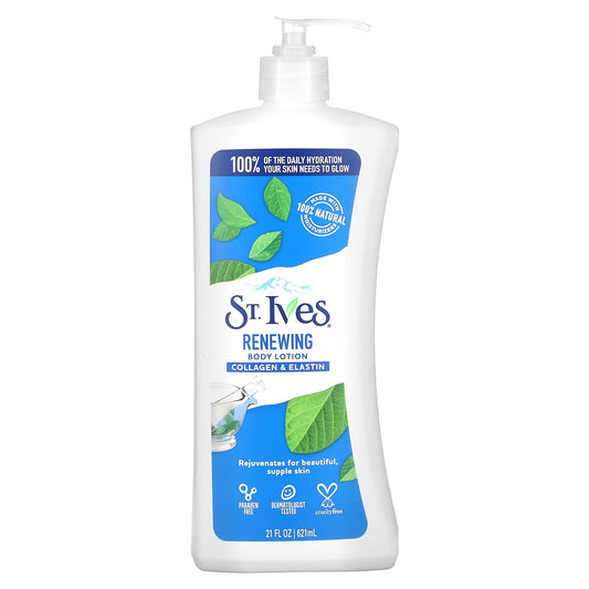 St. Ives, Body Lotion, Renewing, Collagen & Elastin, 21 fl oz (621 ml)