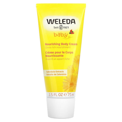 Weleda, Baby, Nourishing Body Cream, Calendula Extracts, 2.5 fl oz (75 ml)