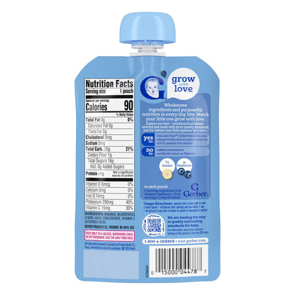Gerber, 2nd Foods®, Puree, Sitter, Banana & Blueberry, 3.5 oz (99 g)