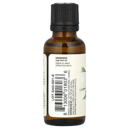 Dr. Mercola, Organic Essential Oil, Sage, 1 oz (30 ml)
