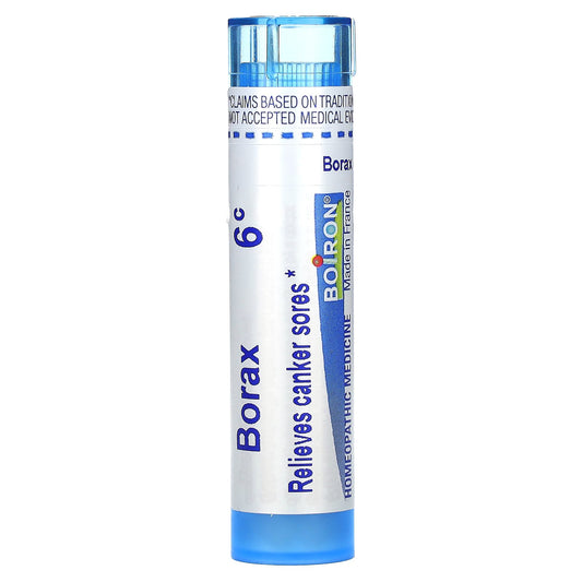 Boiron, Borax 6C, Canker Sore Relief, 80 Pellets