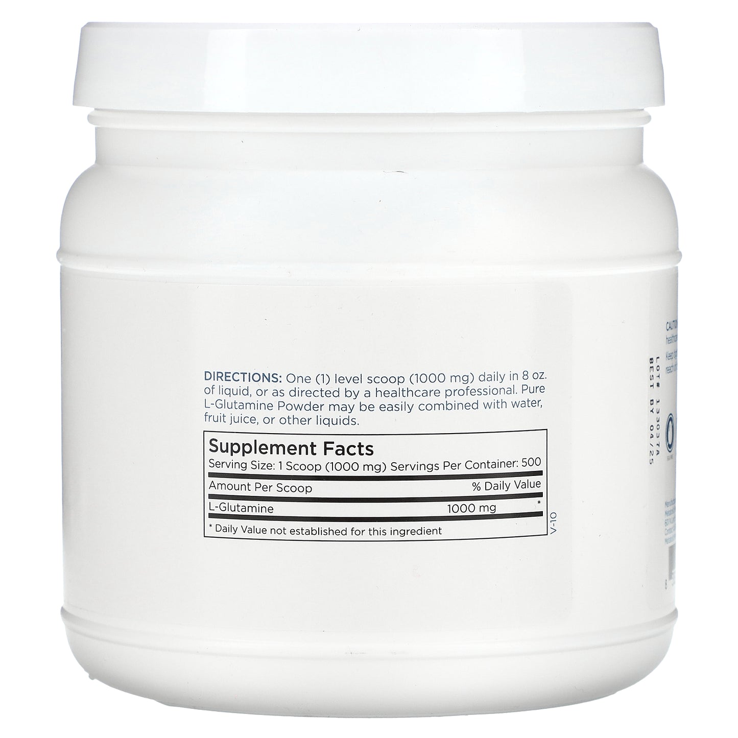 Metabolic Maintenance, L-Glutamine Powder, 1.1 lb (0.5 kg)