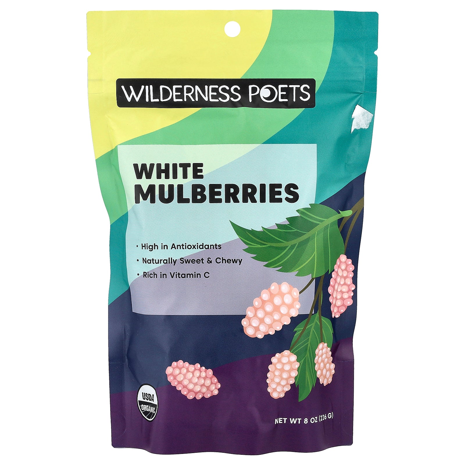 Wilderness Poets, White Mulberries, 8 oz (226 g)