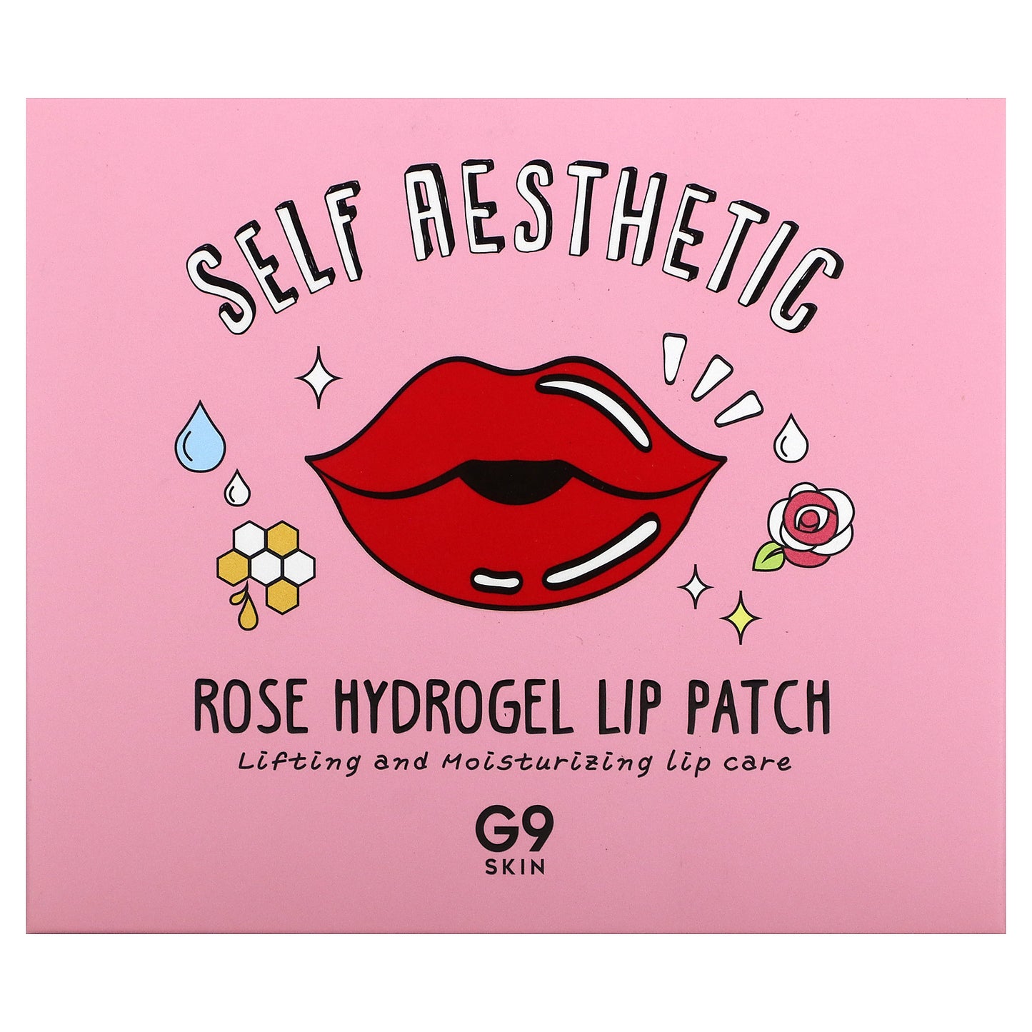 G9skin, Self Aesthetic, Rose Hydrogel Lip Patch, 5 Patches, 0.1 oz (3 g) Each