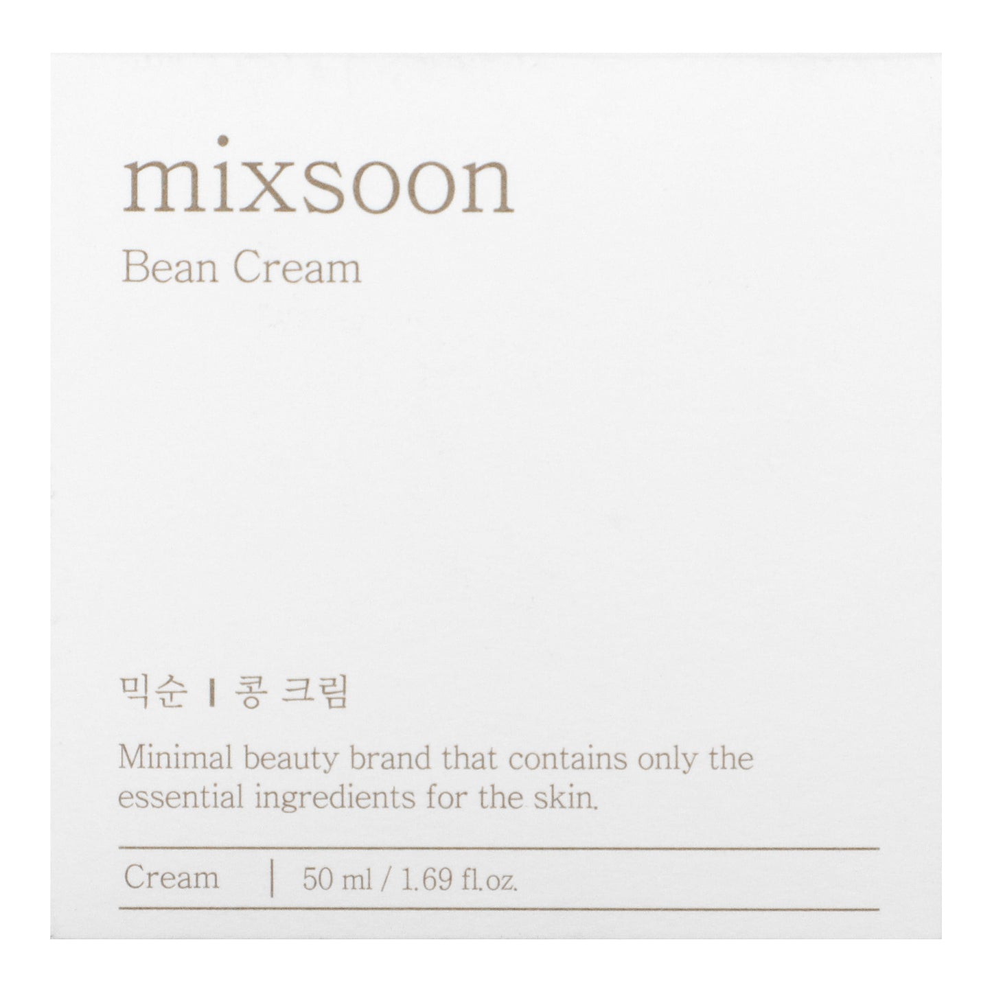 Mixsoon, Bean Cream , 1.69 fl oz (50 ml)