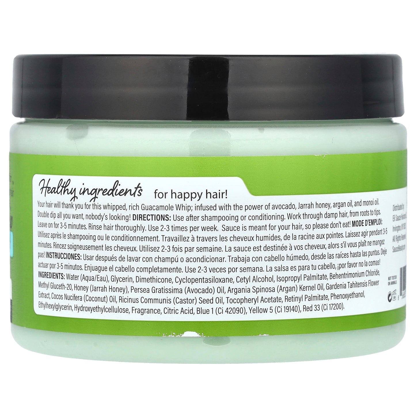 Sauce Beauty, Deep Moisture Hair Mask, Guacamole Whip, 12 fl oz (354 ml)