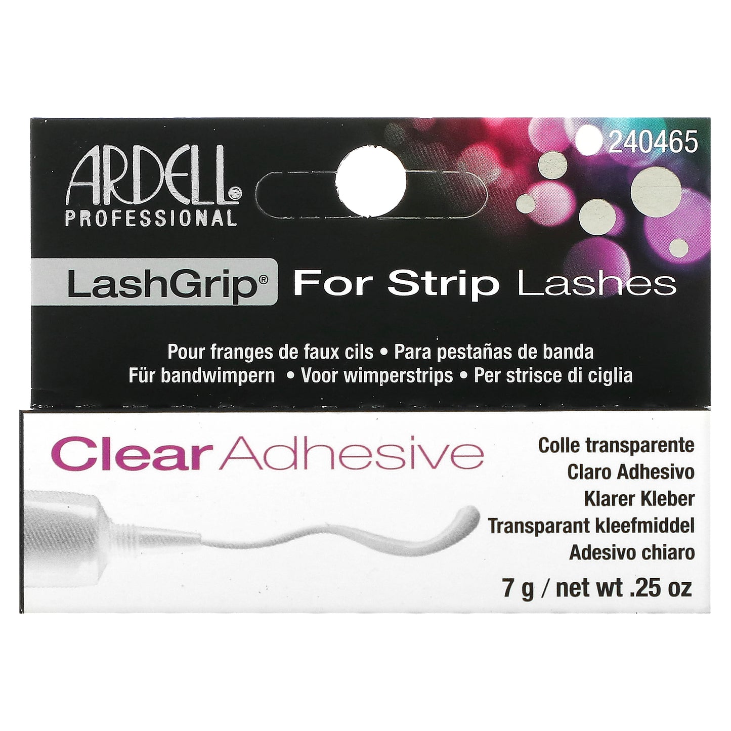 Ardell, LashGrip, For Strip Lashes, Clear Adhesive, 0.25 oz (7 g)