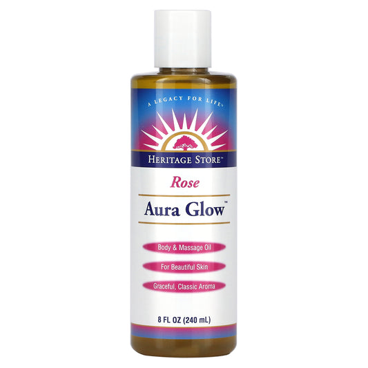 Heritage Store, Aura Glow, Rose, 8 fl oz (240 ml)