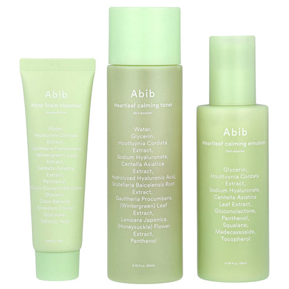 Abib, Heartleaf Calming 2-Step Set, 3 Piece Set