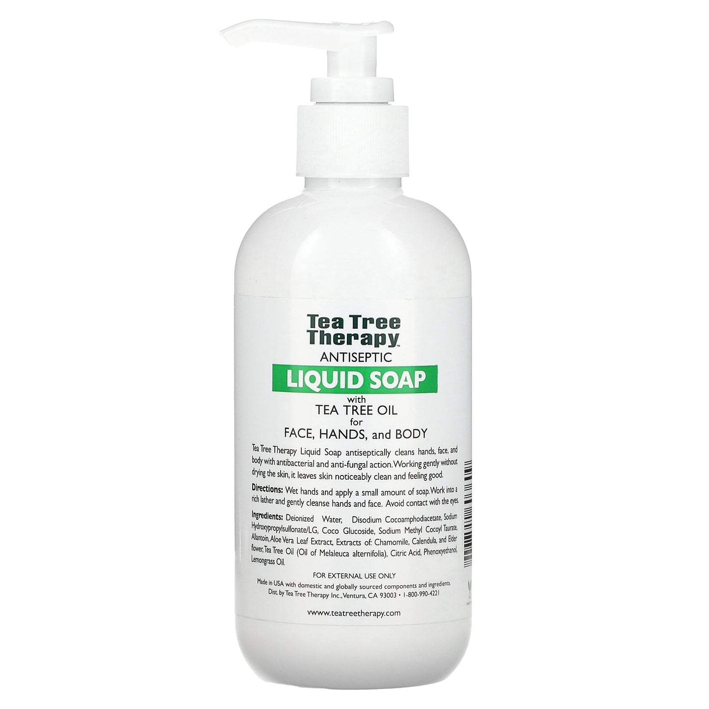 Tea Tree Therapy, Antiseptic Liquid Soap, With Tea Tree Oil, 8 fl oz (236 ml)