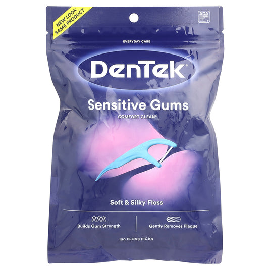 DenTek, Comfort Clean®, Sensitive Gums Floss Picks, 150 Floss Picks