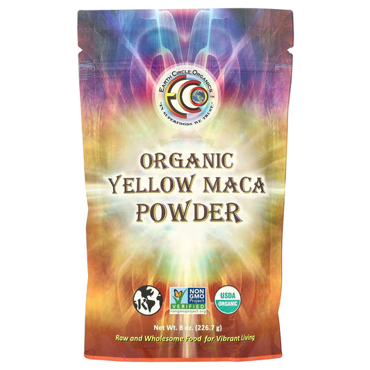 Earth Circle Organics, Organic Yellow Maca Powder, 8 oz (226.7 g)