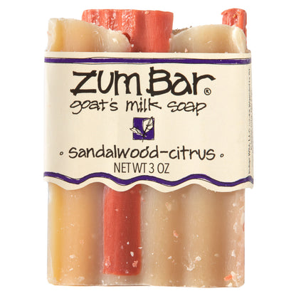 ZUM, Zum Bar, Goat's Milk Soap, Sandalwood-Citrus, 3 oz