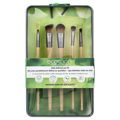 EcoTools, Daily Defined Eye Kit, 5 Piece Set & Storage Tin