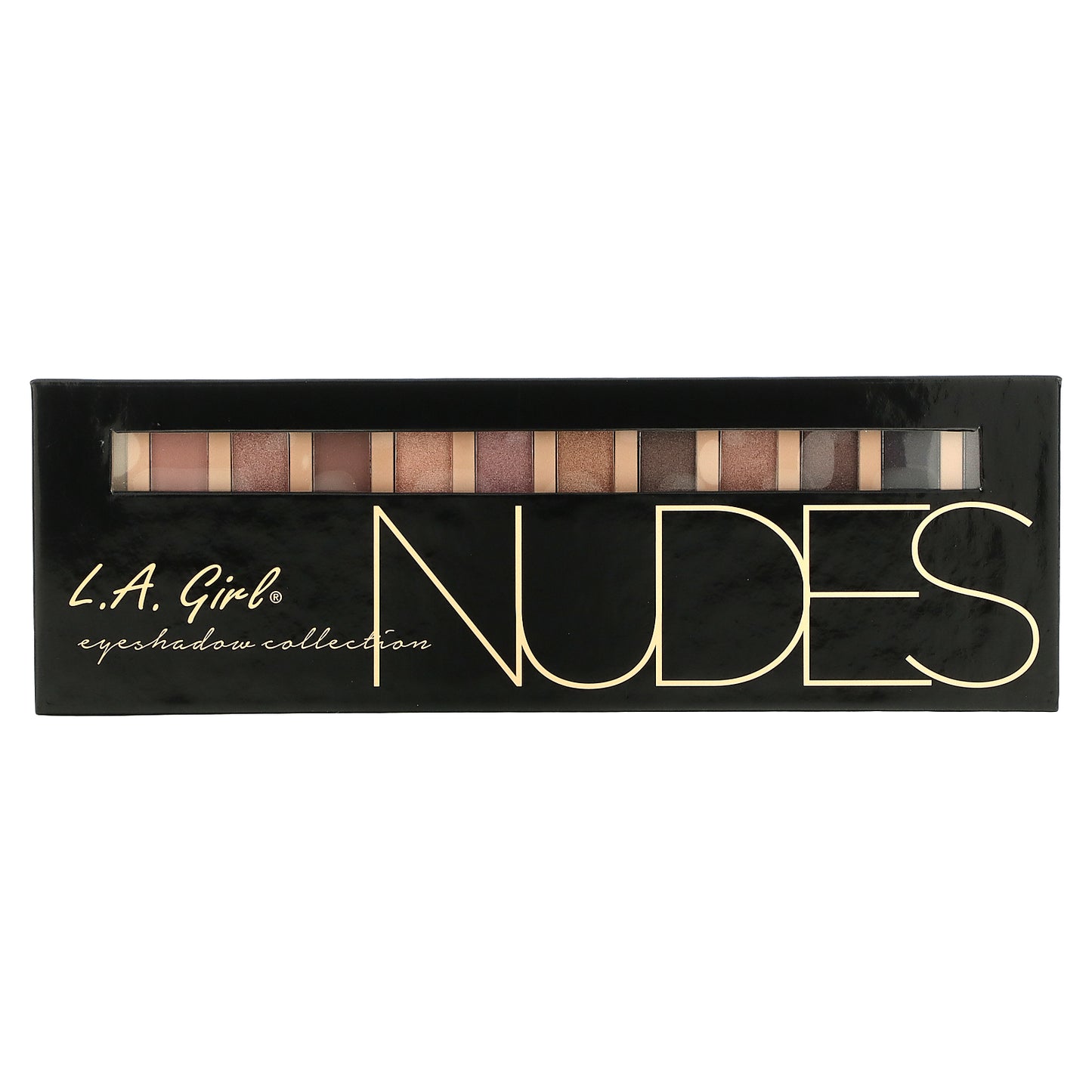 L.A. Girl, Beauty Brick, 12 Color Eye Palette, GES331 Nudes, 0.42 oz (12 g)